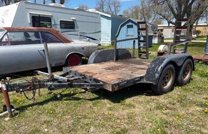 Twin Axle Skid Loader/Equipment Trailer