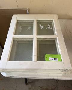 Four Vinyl Fixed Pane Windows