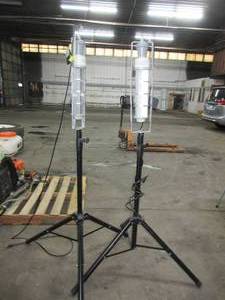 INTERTEK 80W UV LIGHTS ON TRIPOD STANDS