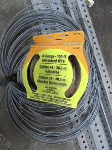 CABLE, WIRE AND POSTS - ALL UNUSED