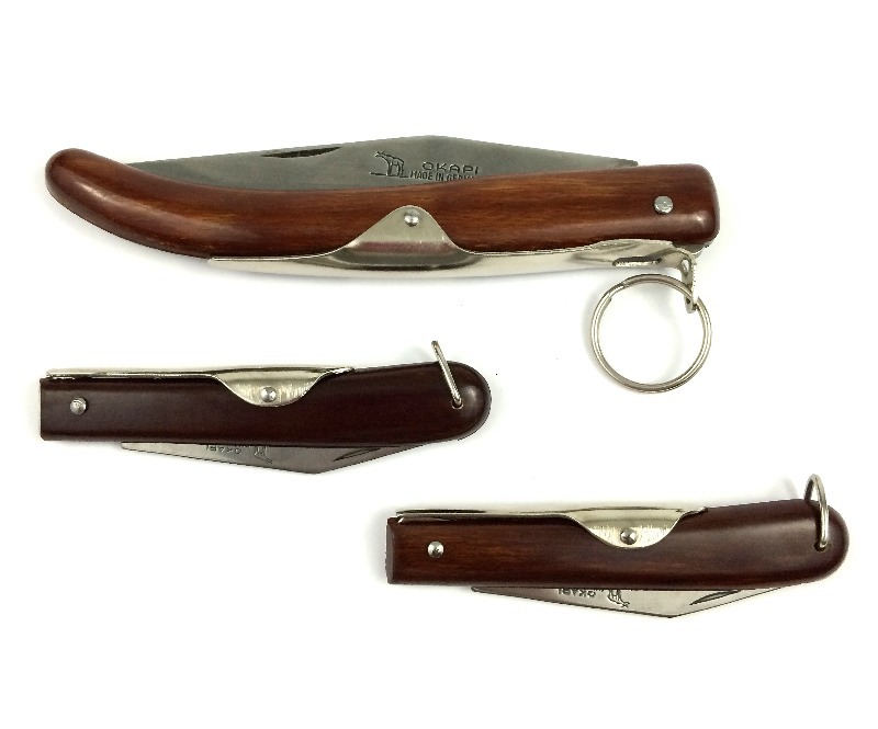 Three Folding Exotic Wood Knives: Okapi Made in Germany | Rare ...