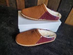 New Minnetonka Moccasins Brown Multi Tahoe Clog Size 11