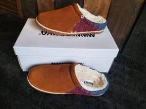 New Minnetonka Moccasins Tahoe Clog Brown Multi Size 6M