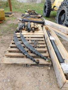 4 - Pallets of Misc. Hydraulic Cylinders & 2  Leaf Springs