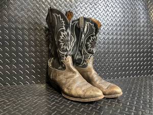 Nocona Western Boots - Embroidered Leather Pull-On Cowboy Boots