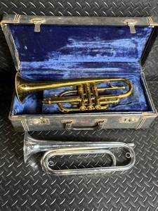 Vintage Brass Trumpet in Hard Case - Velvet-Lined Interior