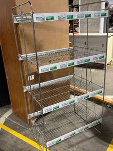 Ever Clean Cat Litter Display Rack - 4-Tier Wire Shelving Unit