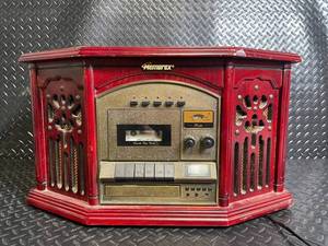 Memorex AMFM Radio Cassette Tape Deck Console with Turntable