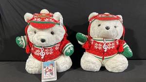 Santabear Sing-A-Long Plush Bears - Holiday Knit Sweaters & Hats