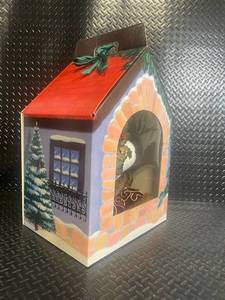 Santabear Second Edition Santa Bear Plush in Holiday House Gift Box - 1994