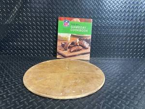 NFL Gameday Cookbook & Pampered Chef Round Stoneware (2) - Family Heritage Collection USA