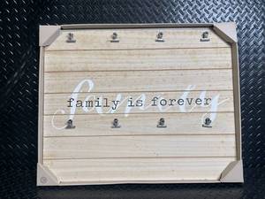 Family Is Forever Wood Wall Sign - Rustic Plank Decor