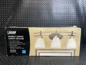 Feit Electric Vanity Fixture - Energy Saving, 3-Light, Includes 3x13W Soft White Bulbs