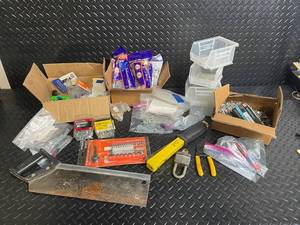 Assorted Hardware & Fasteners Lot - Strap-Toggle Anchors, Screws & Bolts