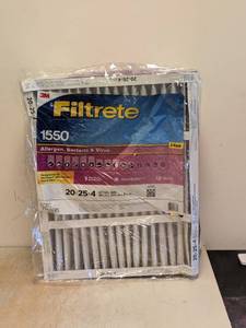 NEW 3M FILTRETE 1550 20x25x4 FILTERS 2PK