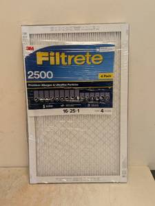 NEW 3M FILTRETE 2500 16x25x1 FILTERS 3PK