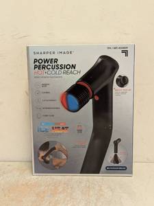 SHARPER IMAGE POWER PERCUSSION HOT  COLD REACH PERCUSSION MASSAGER