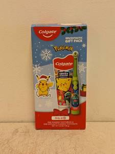 NEW COLGATE BRUSHTASTIC GIFT PACK POKMON