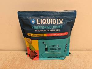 LIQUID I.V ELECTROLYTE DRINK MIX LEMON LIMESTRAWBERRY 30PK