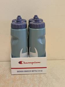 NEW CHAMPION QUENCH SQUEEZE BOTTLE 24OZ 4PK GREEN