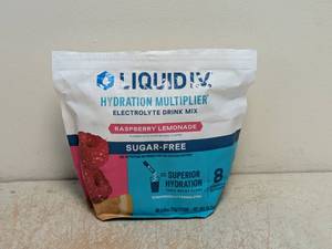 LIQUID I.V ELECTROLYTE DRINK MIX RASPBERRY LEMONADE 30PK