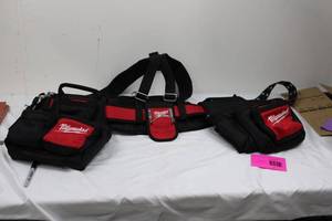 Milwaukee Contractors Work Belt with Suspension Rig - Carpenters Pouch