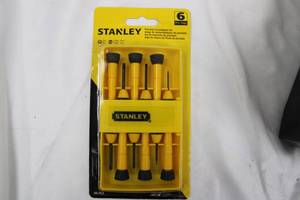 Stanley 20-Piece Screwdriver Set with Bi-Material Handles, 6-piece screwdriver set and storage organizer.