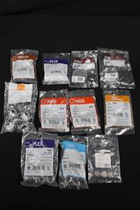 Halex, Ridgid, Flex & Master Electrician Electrical Connectors Assortment - EMTNMChase Nipples