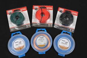 Road Power Primary Wire Assortment & National Hardware Clear Wire - Mixed Gauges