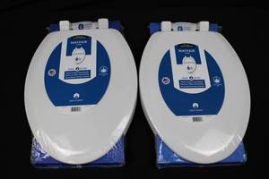 Mayfair by Bemis Elongated Toilet Seat Covers (Lot of 2) - Easy-Clean Stay-Tite