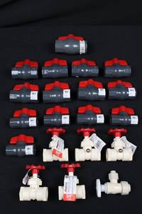 Mueller Global BK PVC Ball Valves - Assorted Sizes 12, 34, 1 Inch (20 piece)