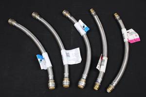 SharkBite Supply Flex Hose Assortment - 12 in x 12 in & 34 in x 34 in, 18 in (Lot of 5)