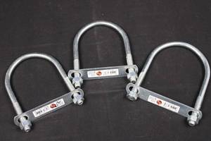WeatherGuard U-Bolts 12 in x 4 in x 6-12 in Zinc-Plated - N347-823 (Lot of 3)