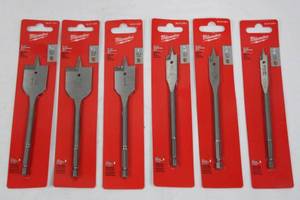 Milwaukee Flat Boring Bits - Assorted Sizes