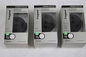 Legrand Pass & Seymour NEMA TT-30R & 14-30R Flush Mount Power Outlets - 125250V 30A