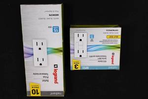 Legrand Pass & Seymour Radiant GFCI Outlet 15A 125V - 3 Pack & 10 Pack Boxes