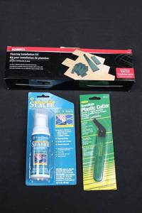 Roberts Flooring Installation Kit, Tile Guard Sealer & ScoreMate Plastic Cutter (Lot of 3)