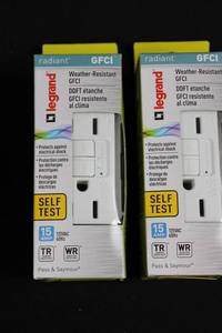 Legrand Pass & Seymour 1597TRWRWCCD4 Weather-Resistant GFCI Receptacle - 15A 125V