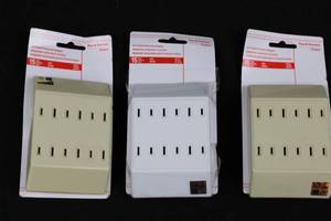 Pass & Seymour Six Outlet Polarized Adapters (Lot of 3)