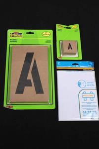 Hy-Ko Stencils & Hillman Letter Stencil Assortment (A-Z 0-9) - Mixed