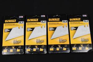 DEWALT Double Hardened Utility Blades 75 Pc in Dispenser DWHT11004 (Lot of 4)