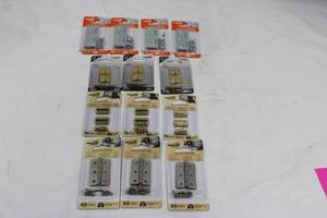 National Hardware Decorative Hinges Lot - Satin Nickel & Brass (V1802, N211-326) 2in & 3in