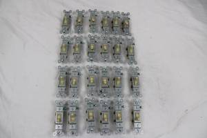 Assorted Push Button Switches - Panel Mount Electrical Switch Modules (Push-Wire) total 24