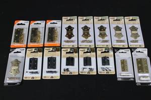 National Hardware Decorative Hinges Assortment - Bright Brass & Oil Rubbed Bronze - 2 Pcs per Pack