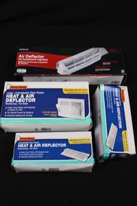 Deflecto, Frost King & Assorted Air Deflectors for Baseboard Registers