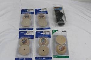 National Hardware Pole Socket Set 1-38 in Unfinished Wood - 4 Pcs Per Pack & TruGuard Rubber Tip