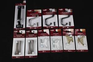 National Hardware Heavy Duty Coat Hooks with Pull, Hinge Pin Door Stops & Spring Door Stops