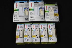 Legrand Radiant Dimmer - Preset Rotary Dimmer, Preset Fan Controls & NightlightGFCI Kit