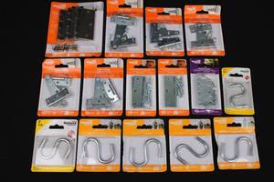 National Hardware Light T Hinges, Narrow Hinges, Open S Hooks - Mending Braces