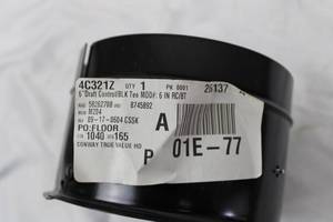 Field Controls Type RC Calibrated Draft Control - 6 in RCBT Black Tee